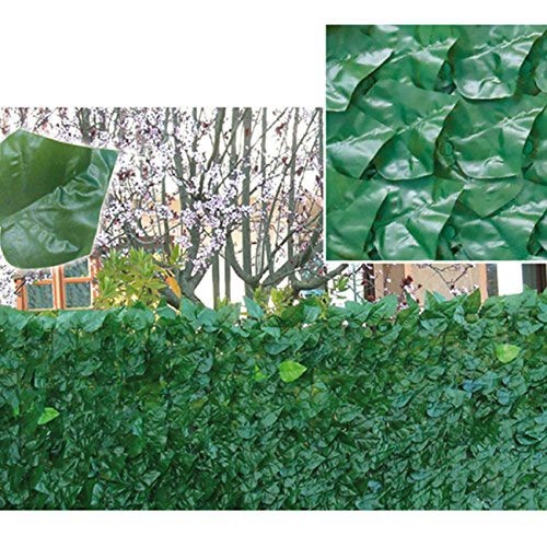 Arella Siepe Finta 1.5x3 Foglie Edera Sempreverde Giardino da Esterno  Sintetica