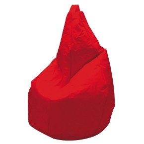 Pouf Poltrona Seduta Rosso 80x120 Sacco Cuscino Poggiapiedi da Esterno  Giardino