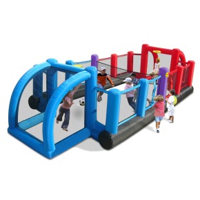 Offerta! GIOSTRA GIOCO SALTI CASTELLO SALTERELLO GONFIABILE HAPPY HOP  SCIVOLO RETI BIMBI 9017 CASTELLO - Gonfiabile Happy Hop con SALTERELLO e  SCIVOLO. Pompa di Gonfiaggio INCLUSA