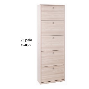 SCARPIERA ALTA AD 1 ANTA IN LEGNO OLMO