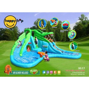 Castello immenso gonfiabile per bambini acquatico HAPPY HOP GIGANTE  ACQUATICO SCIVOLI WET & DRY 9283