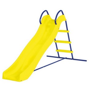 Scivolo per Bambini con Canestro da Basket, 170cm Scivolo per Bambini da  Casa Interno, Plastica Scivolo da Giardino con Maniglie e Scale, Scivolo