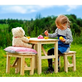 Tavolo Gioco Pic Nic 4 Amici Sedie Plastica Esterno Casa Giardino Giochi  Bambini