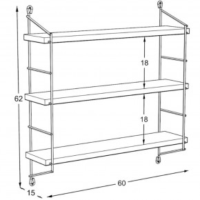 Mensola Pieghevole A Muro Ribaltabile Da Parete Ripiegabile 40 kg 60 x 45 cm