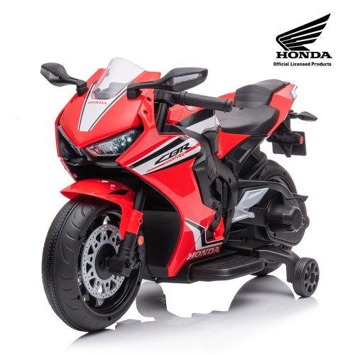 Moto Elettrica Honda CBR Rossa per Bambini a Batteria 12V Cavalcabile