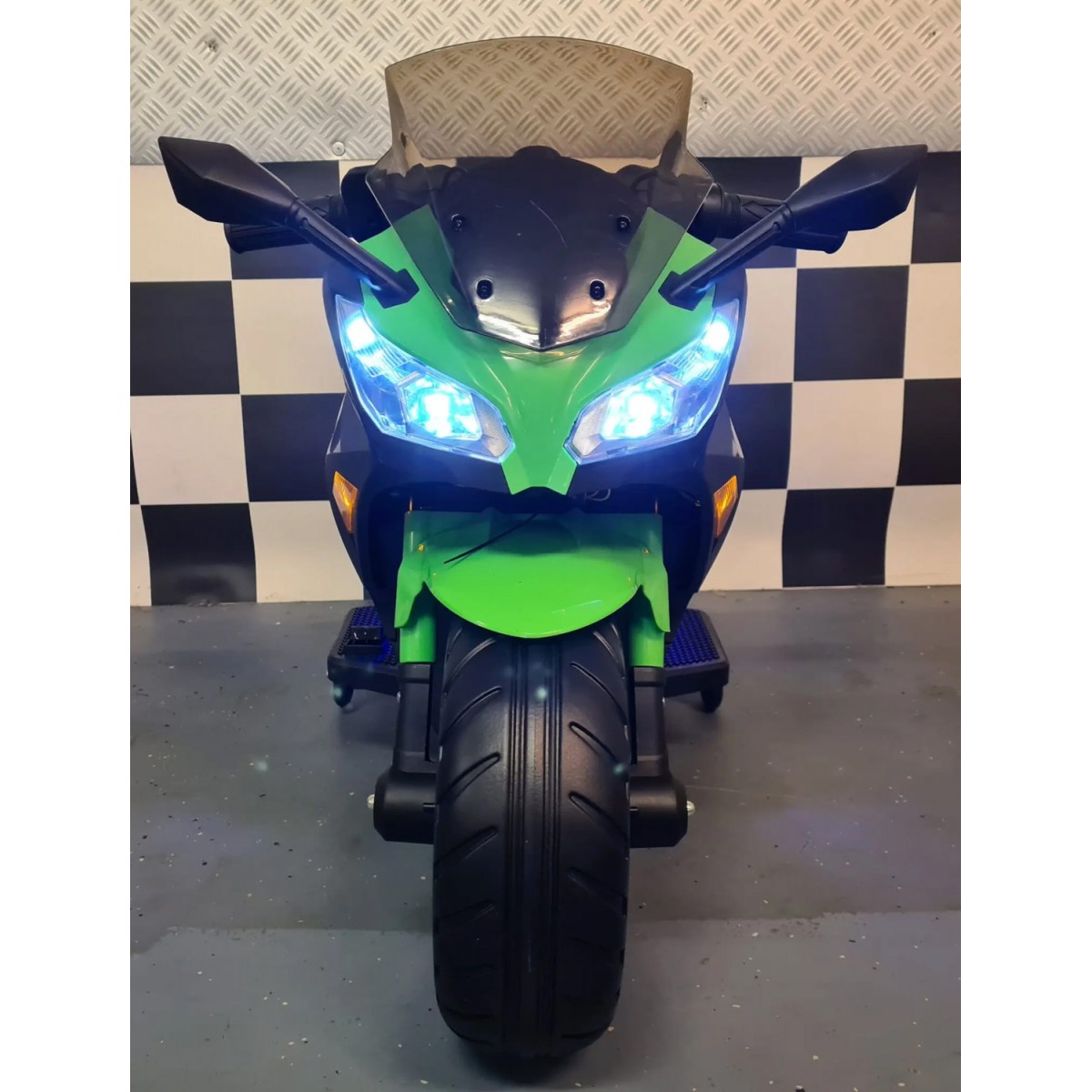 Moto Elettrica Per Bambini Kawasaki Ninja 12V 001050-V