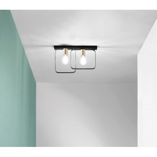 Portalampada parete e27 punto luce muro soffitto IP20 interno lampadina led