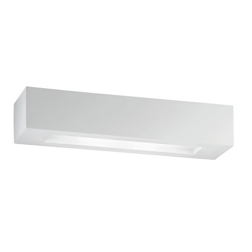 Applique Rettangolare Luce da Parete Intec Lampada a Muro Verniciabile