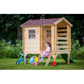 Casetta Da Giardino Per Bambini In Legno ela - 240x125x173h Cm