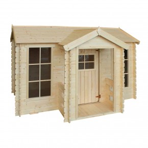 Casa in legno per bambini Niké con scivolo Giocattoli da esterno  175x130x205 cm