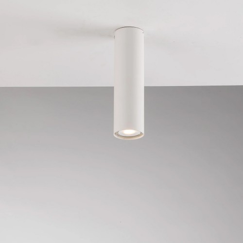 Faretto Da Soffitto Quadrato 20 cm Metallo Bianco Led GU10