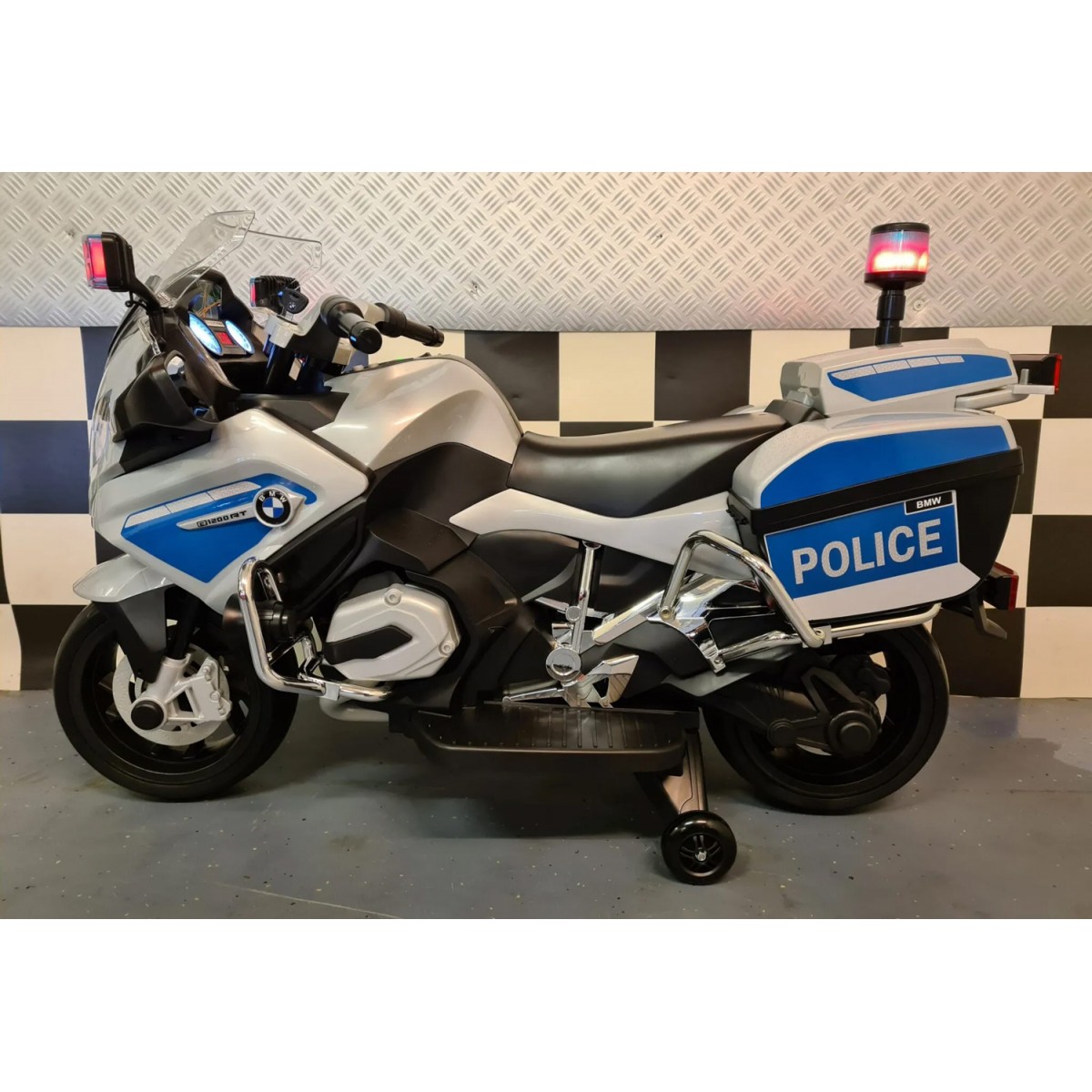 Moto Elettrica per Bambini BMW R1200 Motocicletta della Polizia 12 V