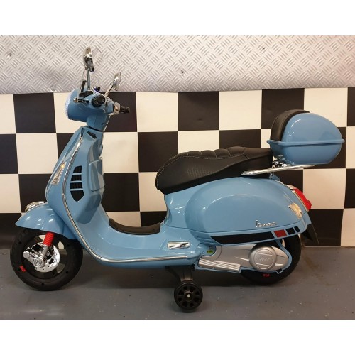 Moto Elettrica per Bambini Vespa Scooter a Batteria Blu Motorino