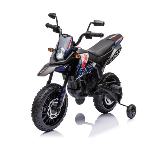 Moto Elettrica da Bambino Aprilia Motocross RX125 Blu