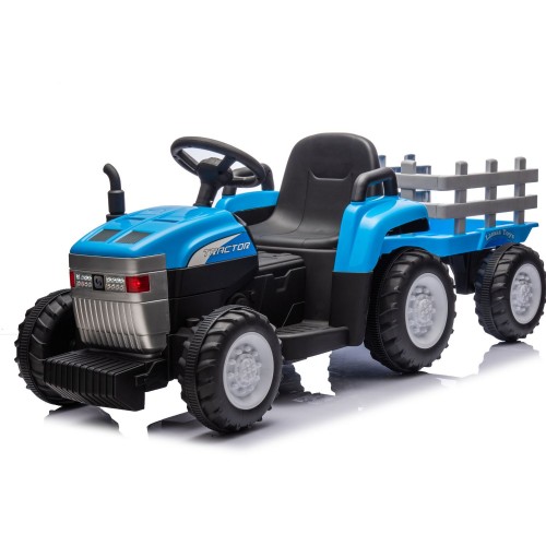 Trattore Elettrico 12V per Bambini con telecomando Blu