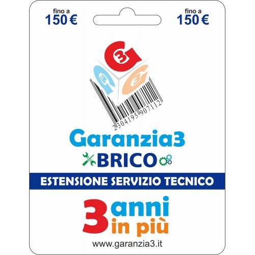 Estensione del Servizio Tecnico per 3 Anni fino a 150 Euro