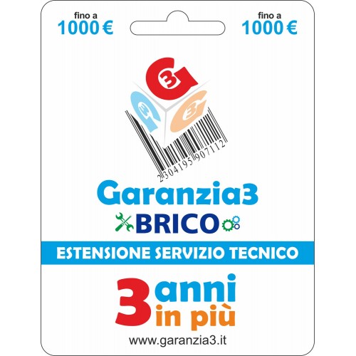 Estensione del Servizio Tecnico per 3 Anni fino a 1000 Euro