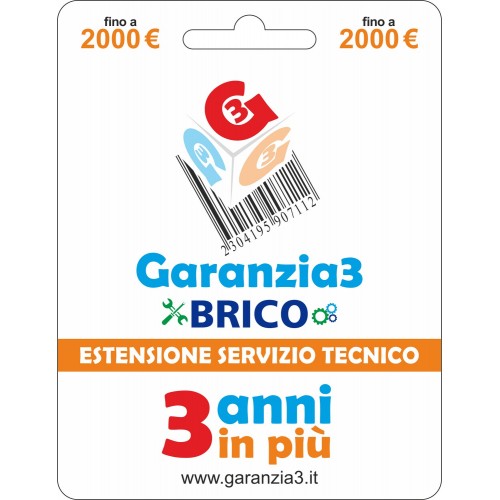 Estensione del Servizio Tecnico per 3 Anni fino a 2000 Euro