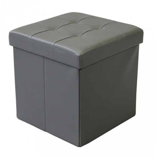 Pouf Contenitore Portaoggetti Quadrato Portaoggetti 38x38 cm