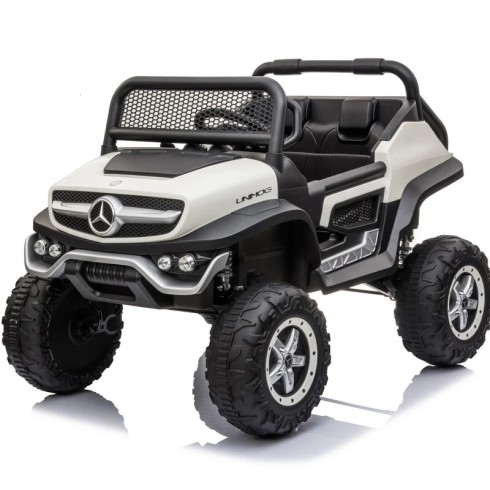 Macchina Elettrica per Bambini Mercedes Unimog Fuori Strada Bianco