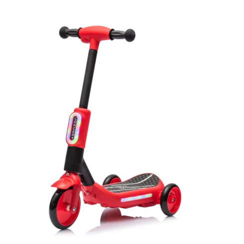 Monopattino Elettrico per Bambini Rosso Deluxe con Protezioni