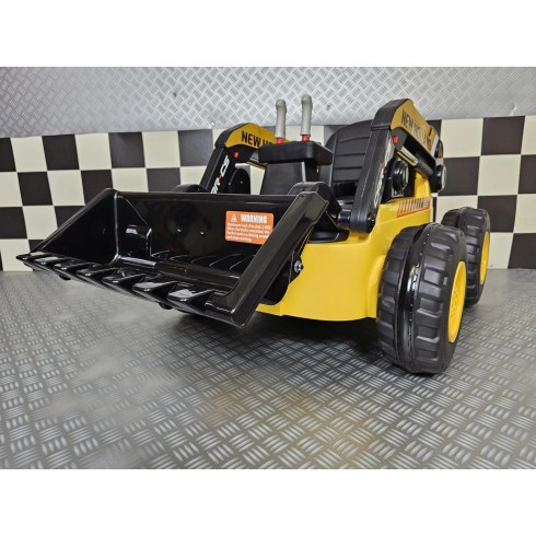 Escavatore New Holland Giallo 12V Elettrico per Bambini