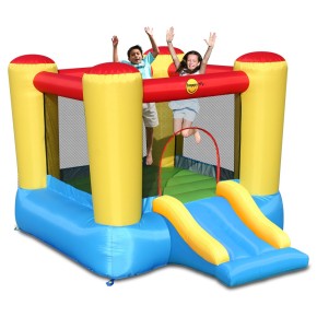 Gonfiabile per Bambini Castello Scivoli 285x600 con Gonfiatore Pompa