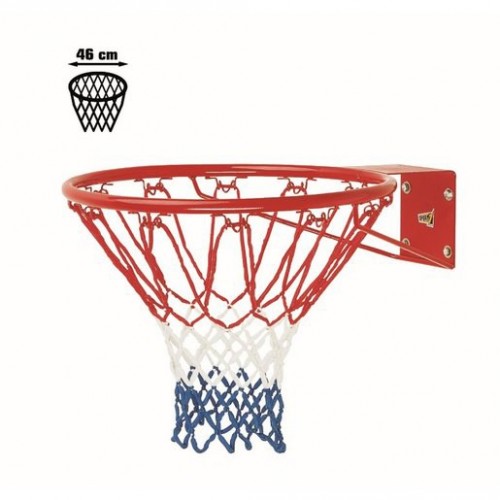Canestro Basket Palla Canestro Regolamentare da Parete 45 cm in Metallo con  Rete