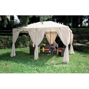 Galileo Gazebo Giardino 3x4 mt per Auto Tendone da Giardino in Metallo 6  aste Portanti Copertura Impermeabile Esté - 2192893