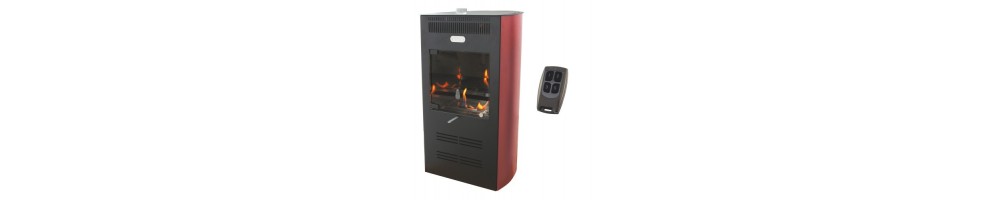 STUFA A COMBUSTIBILE BIOTANOLO 3500W FIAMMETTA VENTILATA NERA 35MQ